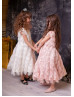 One Shoulder Fringe Elegant Flower Girl Dress One Shoulder Fringe Elegant Flower Girl Dress